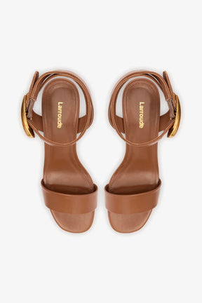 Sandália Dolly Verona Low Couro Caramelo