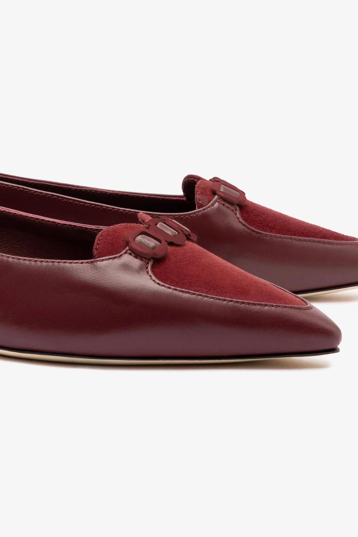 Mocassim Audrey Couro Bordô
