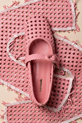 Sapatilha Verona New Macramê Couro Rosa