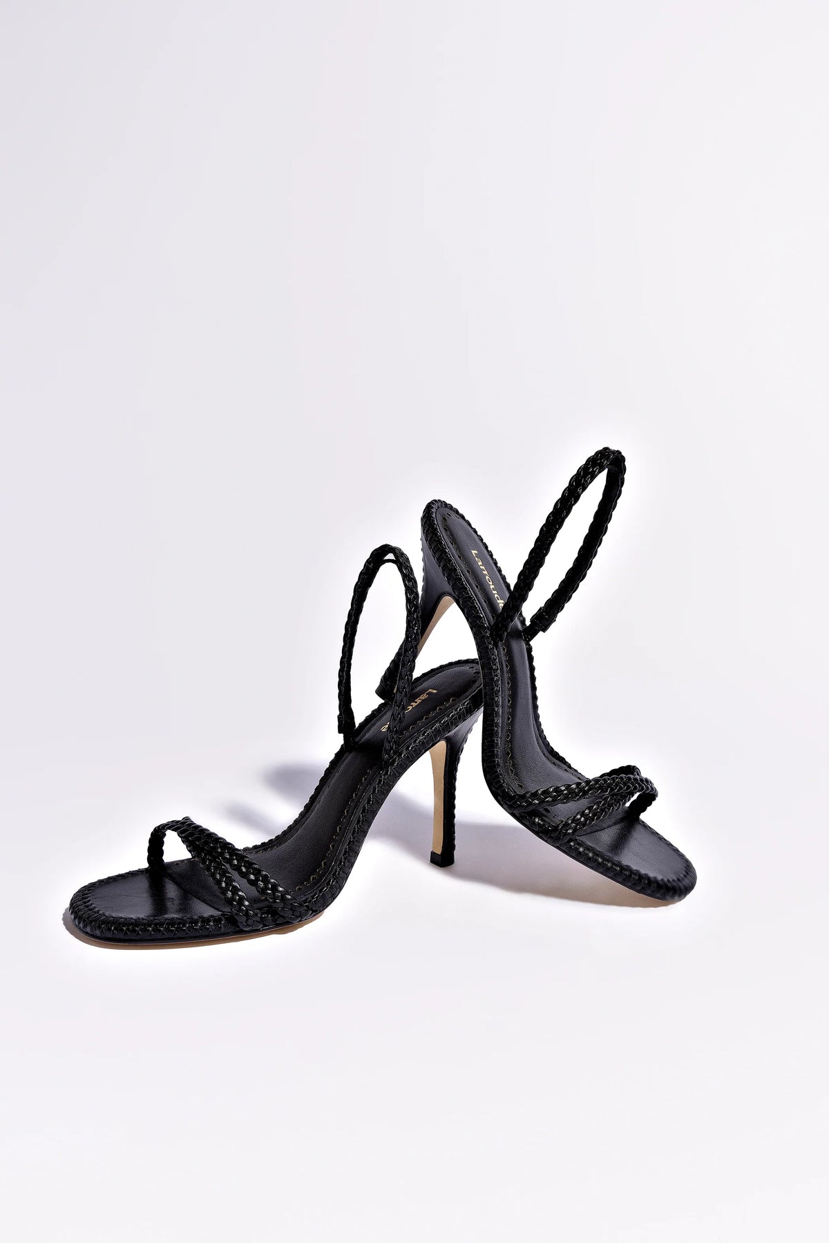 Annie Sandal In Black Leather