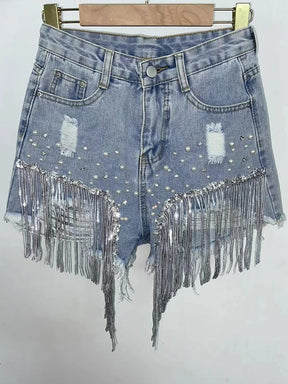 Short Cintura Alta Brilho - Shine