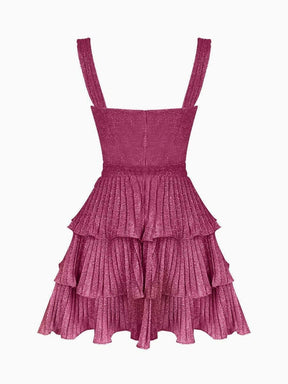 Vestido Curto Plissado - Valentina