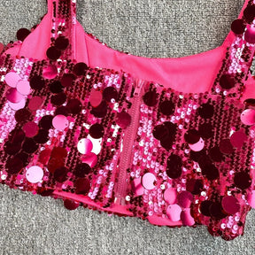 Top Brilho Strass Carnaval