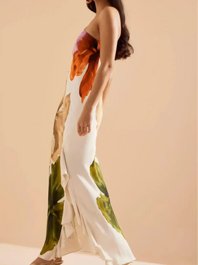 Vestido Feminino Longo Estampado - Lara