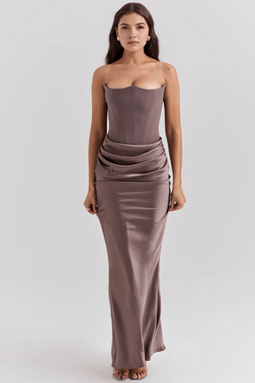 Vestido Elegante Midi Corset - Eduarda