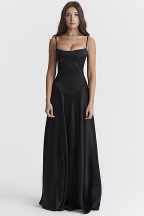 Vestido Acetinado Elegante - Maisa