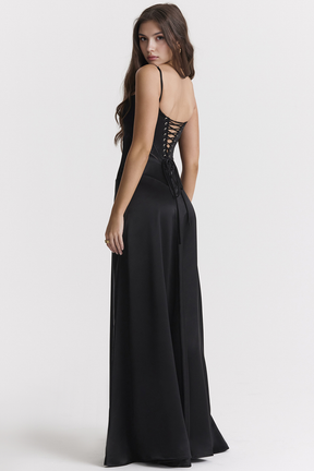 Vestido Acetinado Elegante - Maisa
