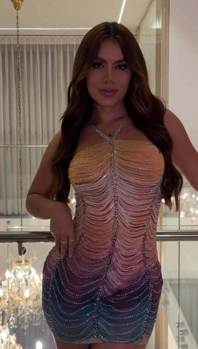 Vestido Strass Brilho - Graciane