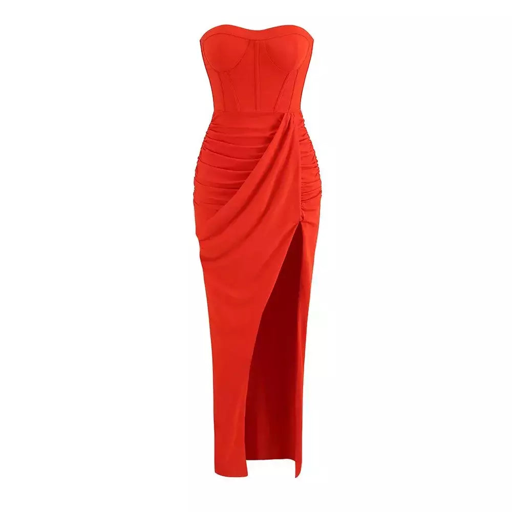 Vestido Elegante Longo Corset - Luana