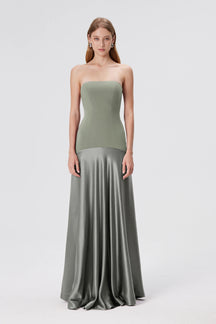 Vestido Tomara que Caia Aura – Cinza Glacial